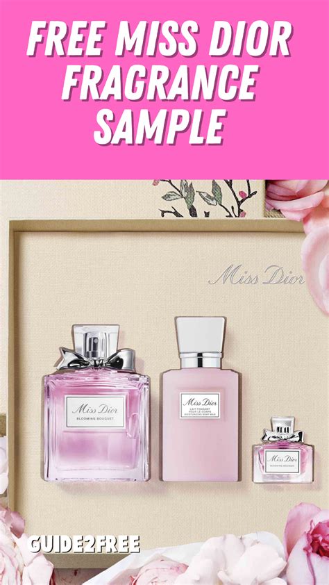 miss dior free sample